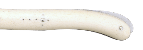 Folding knife real cow bone